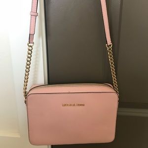Michael Kors Jet Set Crossbody - Powder Pink